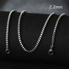 50cm Nuova Moda Catena in Acciaio Inossidabile 1,2-3mm Colore Argento Oro Rosa Collana Gioielli Placcatura Sottovuoto Accessori Choker Collare