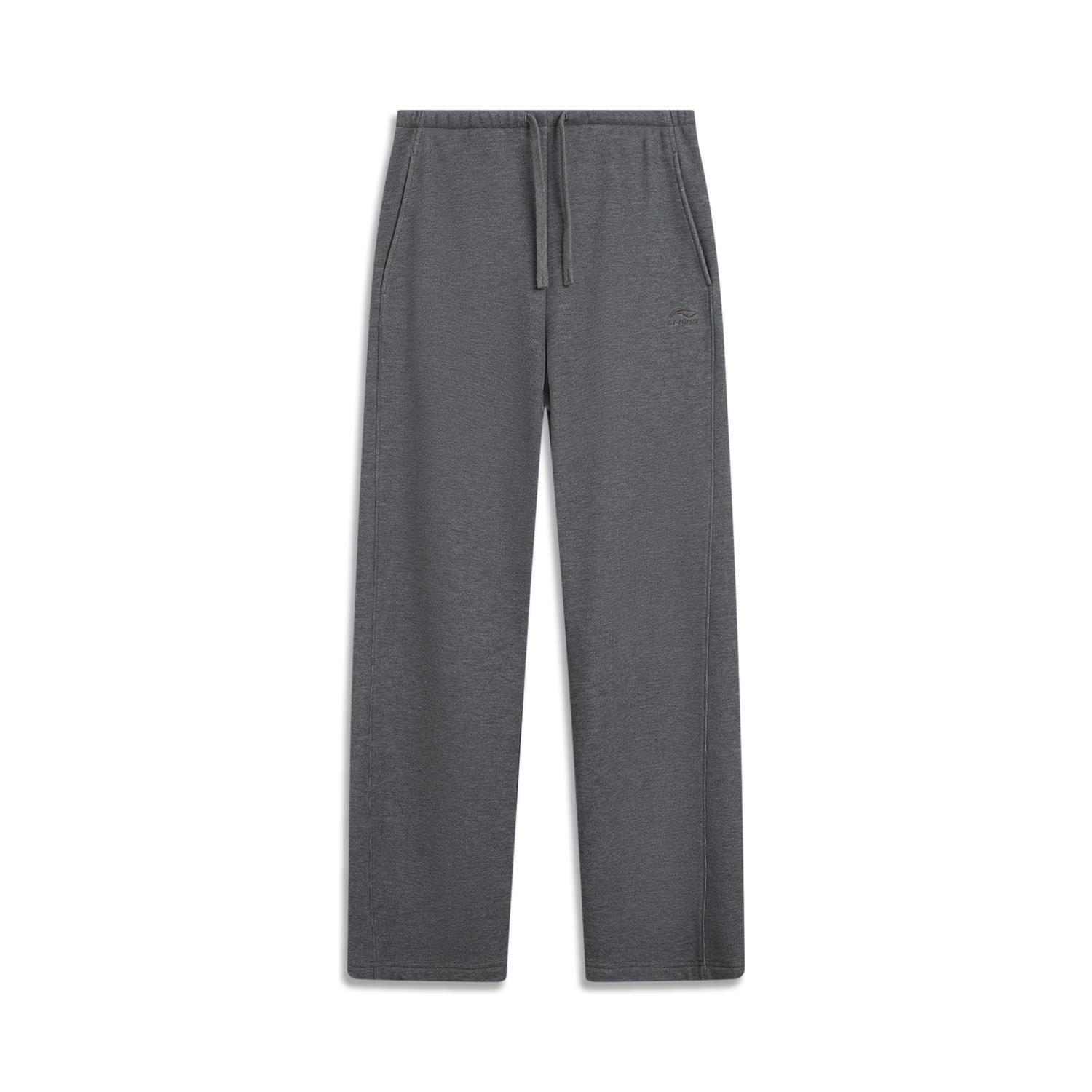 

Li-Ning Серия Спортивный Образ Жизни Вышивка Буквами Логотип Бренда Простые Удобные Универсальные Вязаные Спортивные Штаны на Шнуровке Женские брюки AKLVB48-4 S