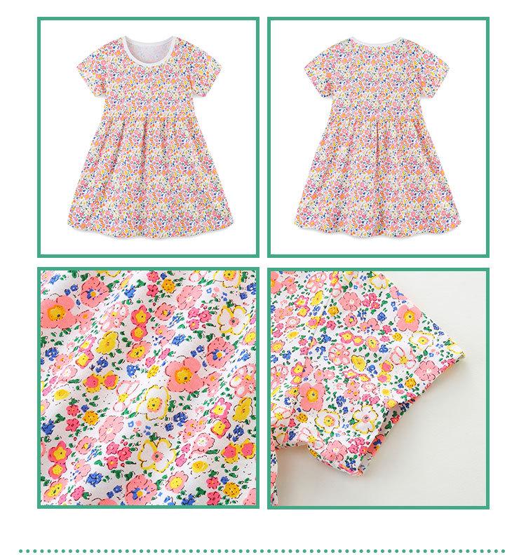 Summer Floral Princess Dress for Girls - European & American Style