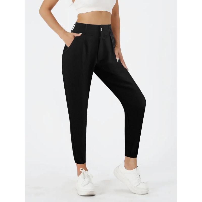 Dámské kalhoty s vysokým pasem zeštíhlující všechny rovné nohavice korzetové kalhoty ležérní módní dámské kalhoty