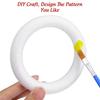 30Pcs Circular Ring Foam DIY Material White Round Craft Supplies for Handmade Wreath Party Valentine Decoration
