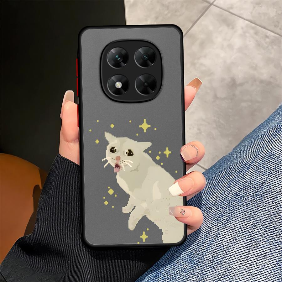 Funda Back Phone Cover Case for Xiaomi Redmi Note 14 14C A4 13 Pro Plus 13C 12 11 9S 10 Cartoon Cute Cat