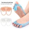Toe Separator Pad with Thick Shock-Absorbing Sole, Arch Massage, Anti-Wear Design, and Flexible Traction Strap