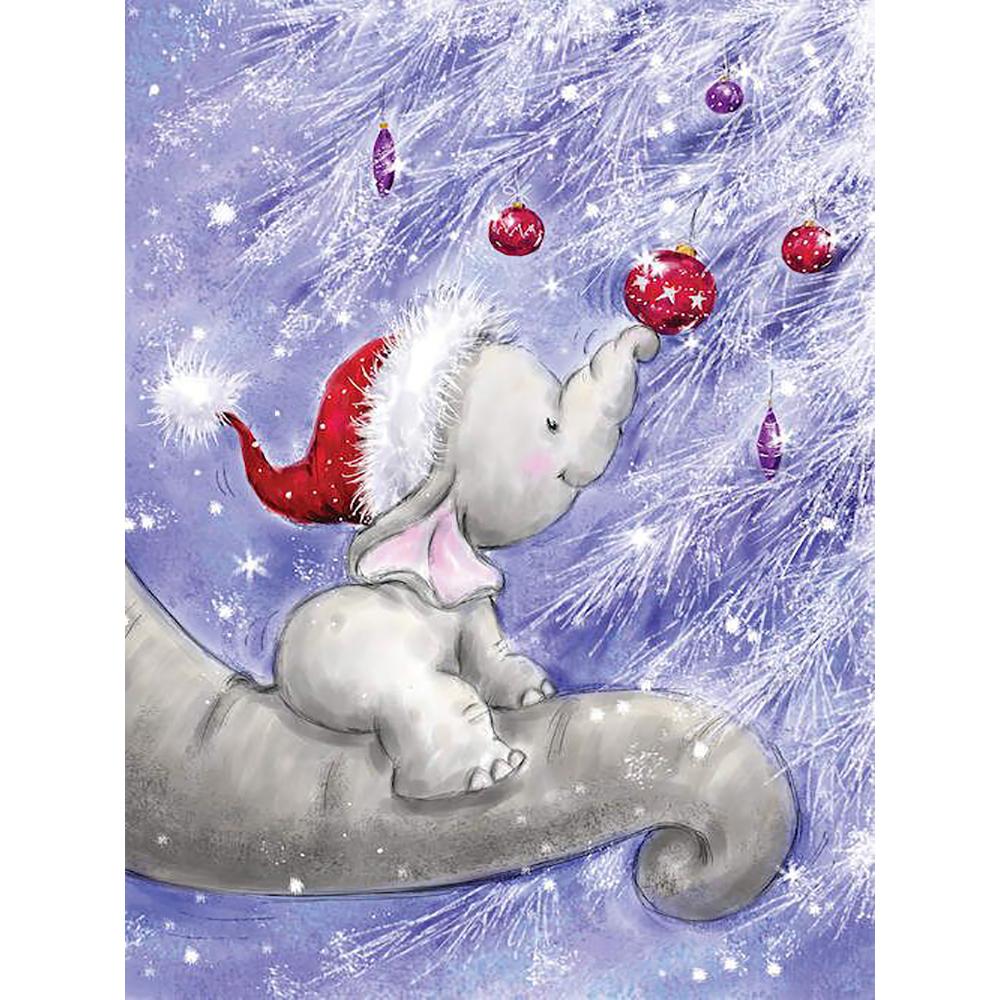 Diamond Painting Christmas Teddy Bear Picture Of Rhinestone Diamond Embroidery Cartoon Mosaic Handmade Christmas Gift