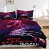 Custom Textile Nightmare Horror Bedding 3 Piece Set HD Print Duvet Cover Pillowcases for Teens Adult Bedroom Decoration