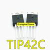 10pcs Original Chip TIP41C TIP42C T1P41C TO-220 NPNPower Transistor Upright Triode Package TO220