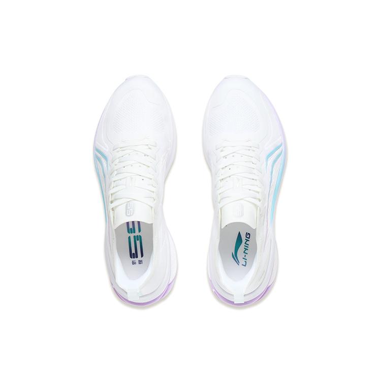 New LiNing WuShi 5S 3.0 Anti Slip And Wear Resistant Breathable Low Top Casual Running Shoes Women's White Blue Purple ARST002-1