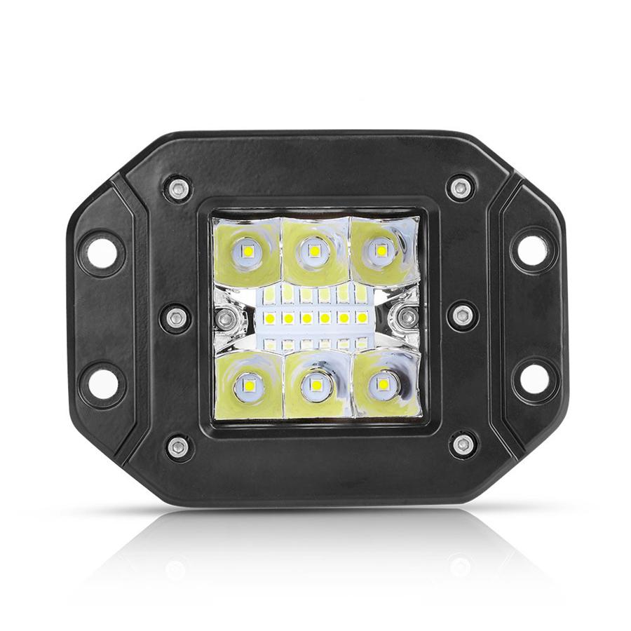 5inch LED Work Light Flush Mount Pods Tri-row IP68 For 1.Trucks/SUVs/Pickups/ --For Ford, GMC, Chevrolet, Dodge,...