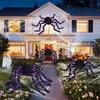Furry Texture Halloween Light Up Spider Decoration Giant Spider Prop  Indoor Outdoor Decor