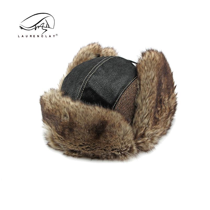 Northeast Hat Men's Autumn and Winter Ear Protection Warm Women's Outdoor Windproof and Snow-proof Cycling Hat Leather Locomotive Hat