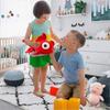 Soft Plush Goldfish Pillow Toy, 13.8" Cute Fish Stuffed Animal, Red Gift for Kids