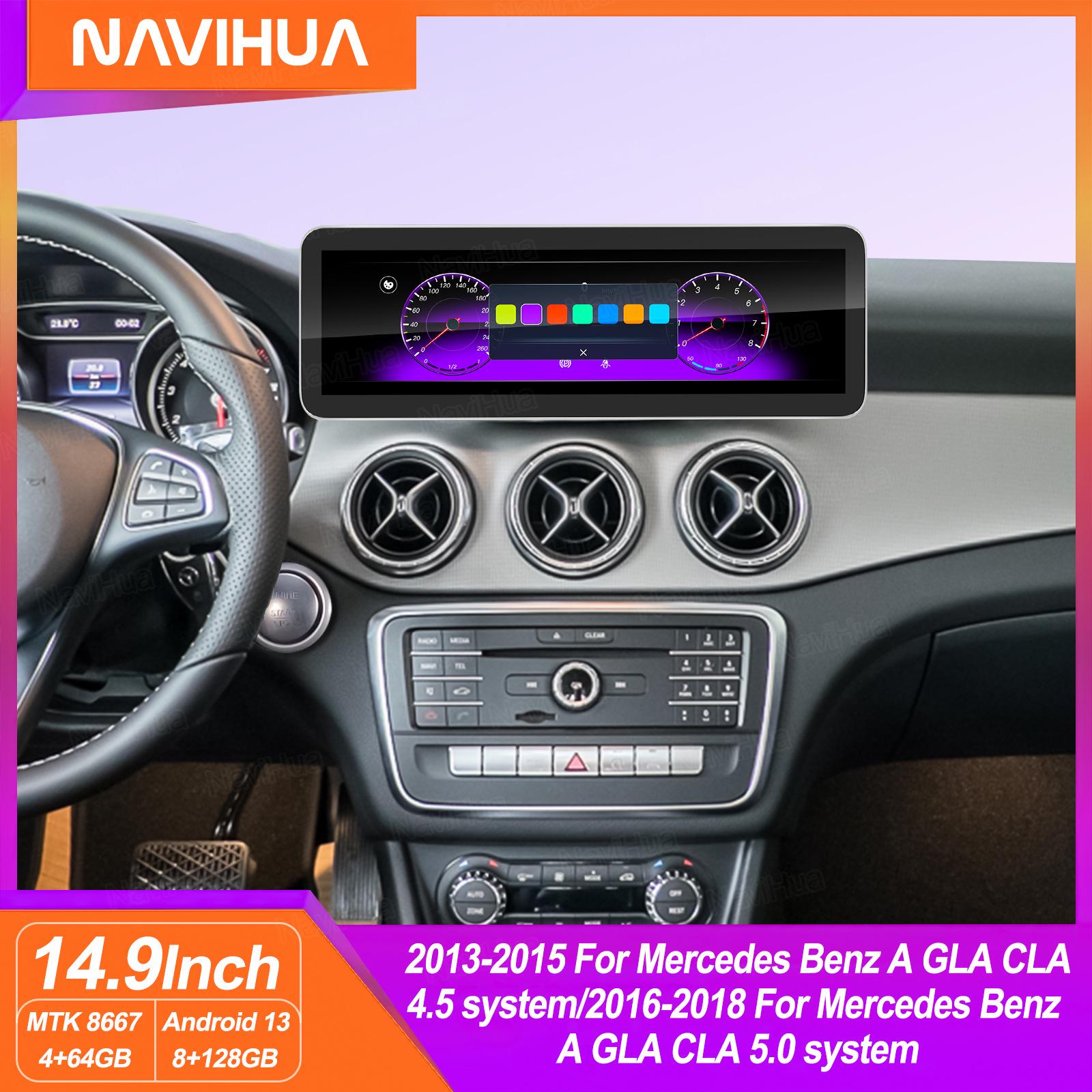 

14.9-Inch 360° Panoramic Navigation for Mercedes-Benz A/GLA/CLA Infotainment Center Mercedes GLA/CLA 4.5 System 2013-2015