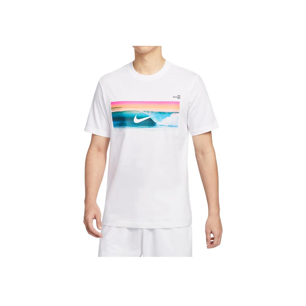 Nike Sportswear Fashion Comfortable Trendy Minimalist Short Sleeve T-Shirt Men Tops White HJ0761-100