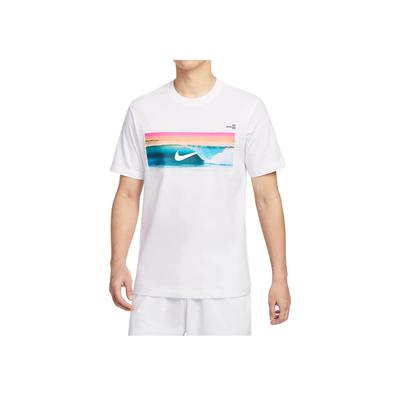 Sportsklær Mote Komfortabel Trendy Minimalistisk Kortermet T-skjorte Menn Topper Hvit HJ0761-100