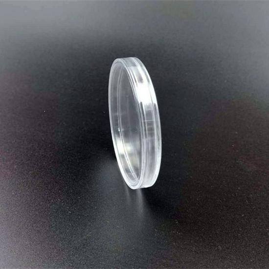 Transparent Crystal Round Box for 70mm Commemorative Coins Plastic