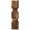 Wall Mounted TV Cabinet Set 6 pcs Reclaimed Wood Effect Particleboard