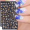 Decorations Xmas Transfer Decals 3D Christmas Nail Stickers Snowflakes