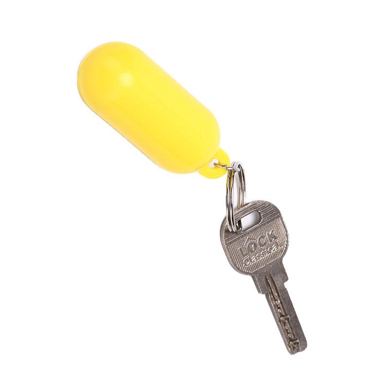 Yellow/White Color Kayak Floating Keyring Fender Buoyant Key Ring Marine Sailing Boat Float Canal Keychain