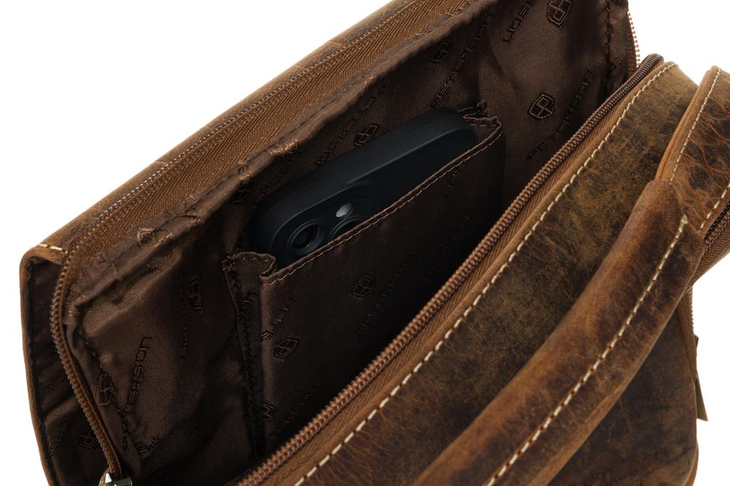 Leather bag PTN-371-TMH-5832 Tan