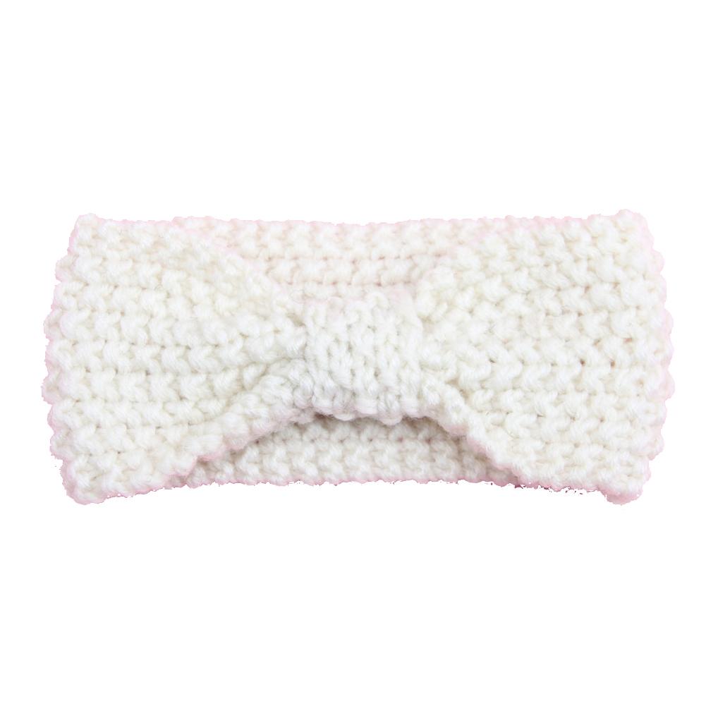 Cute Bowknot Style Kids Headwear  Girl Toddler Knitting Bow Headband Hair Band Accessories Winter