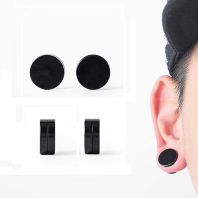 Punk Ohrring Schmuck magnetische Ohrstecker Party Unisex 1PC Kreis Ohrclip nicht piercing Schmuck Zubehör