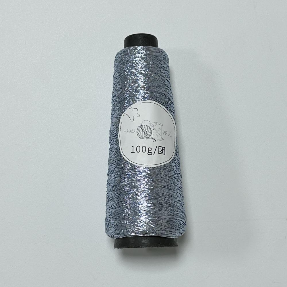100g/Roll Multicolor Fine Gold Silver Yarn DIY Crochet Accessories Shiny Yarn Hand-woven Supplies Dia.0.8mm
