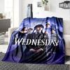 1pc Wednesday Addams Nevermore Academy Soft Warm Throw for Home, Office, Trave, All-Season Cozy Bedding Gift, Office Cozy Accessory1080