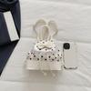 Fashion Sweet Girls Polka Dot Backpack Cute Bowknot Small Shoulder Rucksack Handbag Ruffled Lace Trim Crossbody Purse for Women