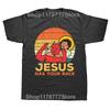 Deadlift Jesus  Weightlifting Funny Gym T Shirts Graphic  Streetwear Short Sleeve Birthday T-shirt Mens Clothing