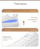 Men's Height-Boosting Low-Top Cowhide Sneakers - Thick Sole, Casual & Running Shoes (White)