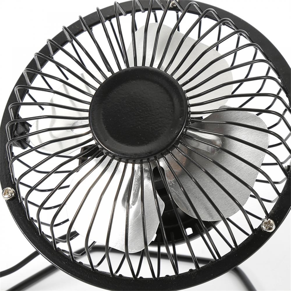 Portable Mini USB Fan Desk Silent Chargeable Aluminum Leaf Fan Home Office Computer Cooling Accessories Summer Household Gadget
