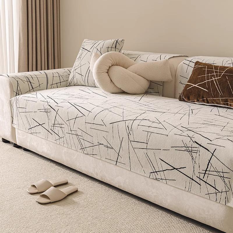 Chenille Modern Simple Luxury Sofa Cushions Four Seasons Comfortable Stain-resistant And Anti-slip Universal Sofa Cover Cloth