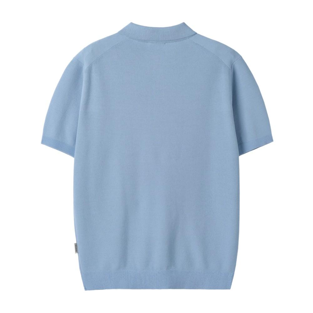 BROMPTON LONDON Collar Button Sweater - Blue (P252Mkt430)