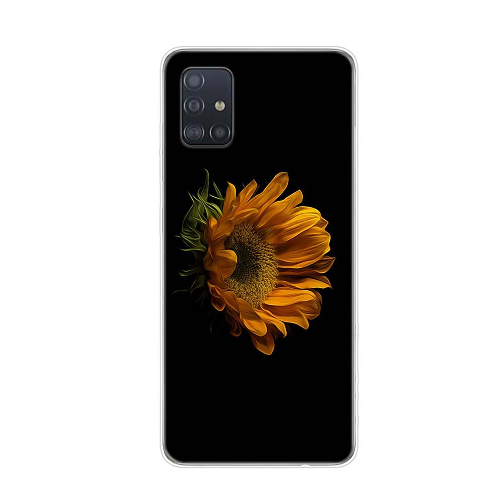 Summer Daisy Sunflower For Samsung Galaxy A01 A11 A12 A22 A21S A31 A41 A42 A51 A71 A32 A52 A72 A02S Soft Phone Case