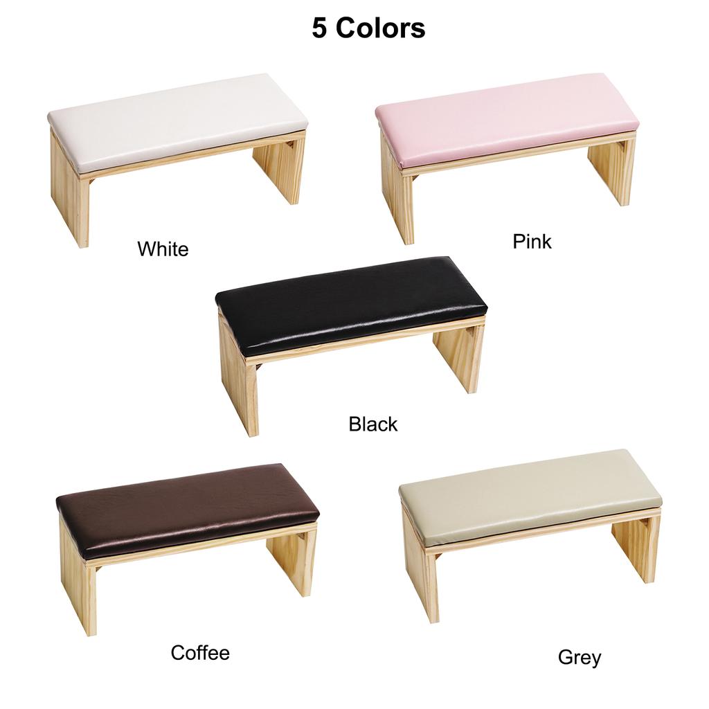 Hand Pillow Cushion for Nail Arm Rest Pillow Holder Wooden Stand Nail Salon Tool