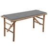 VidaXL Foldable Garden Bench with Cushion Patio Bench Outdoor Furniture Garden Furniture Terrace Bench Backyard 3063850
