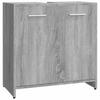 Bathroom Cabinet Gray Sonoma 60 X 33 X 60 Cm Particleboard