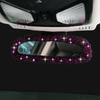 Hot Diamond Full Diamond Car Rearview Mirror Cover, Diamond-encrusted Car Rearview Mirror Interior Cover