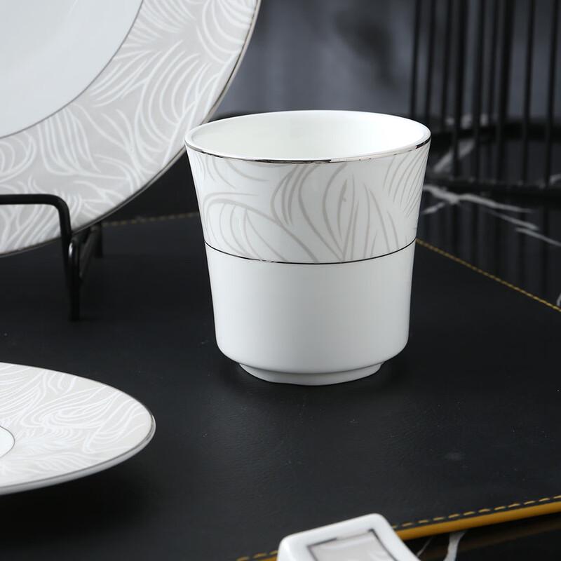 Ruhan European Style Ceramic Decal Dinner Plate
