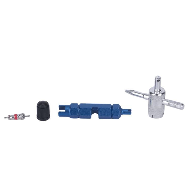 Valves Cores Remover Tool Set for Cycles with Metal Service Hardware, Air Stem Coupler, and Dusts Shield Assortment for House Repair, Garage Repair,