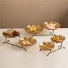 Practical Detachable Dessert Stand for Parties Detachable Fruit Serving Holder Metal Wedding Cake Display Plate