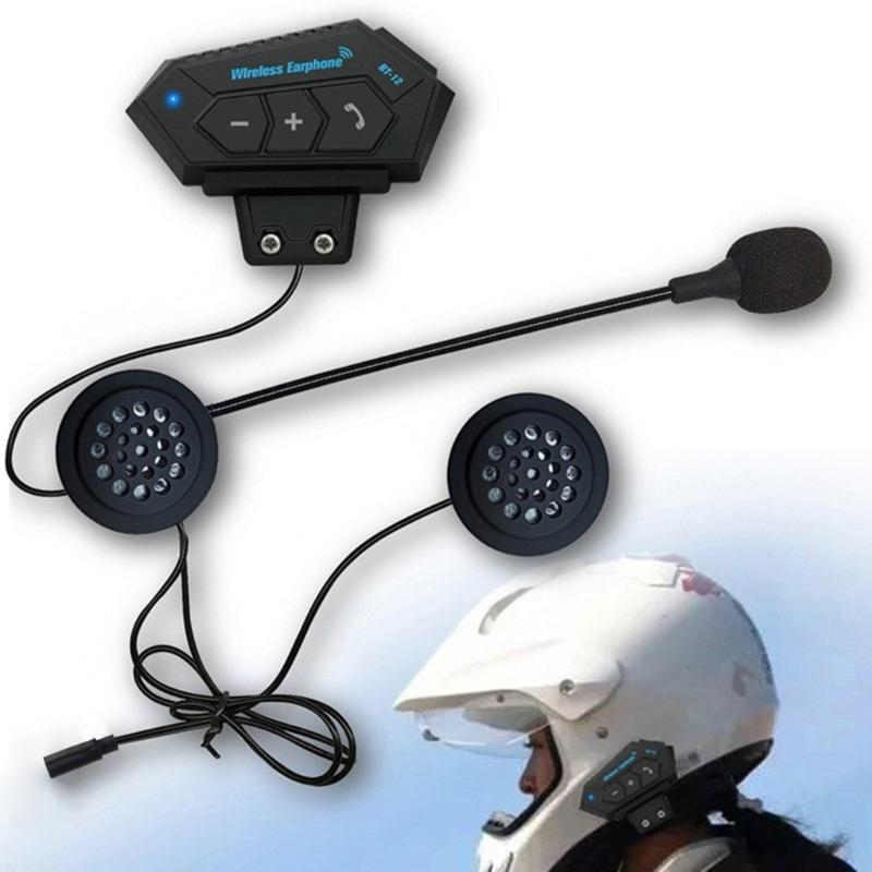 Outdoor Sports Wireless Handsfree Call Helmets Headphones, Wireless Connectivity Suitable for Cyclists Motorbike Riders
