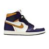 Men's Sneakers Jordan 1 Retro High OG Defiant SB LA To Chicago Court Purple/Black-Sail-University Gold