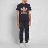 adidas Originals Kleeblatt-Logo Lässiges Sportabzeichen Rundhals Kurzarm T-Shirt Herren Oberteile Schwarz CY7874