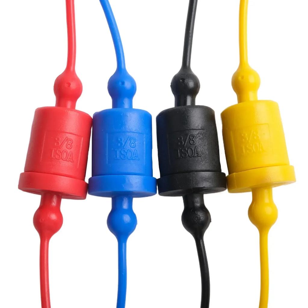 4/8 párů rychlospojek z PVC gumy s vnějšími krytkami proti prachu a vnitřními krytkami zástrček pro hydraulické zařízení PARKER6600 - Ochranná sada