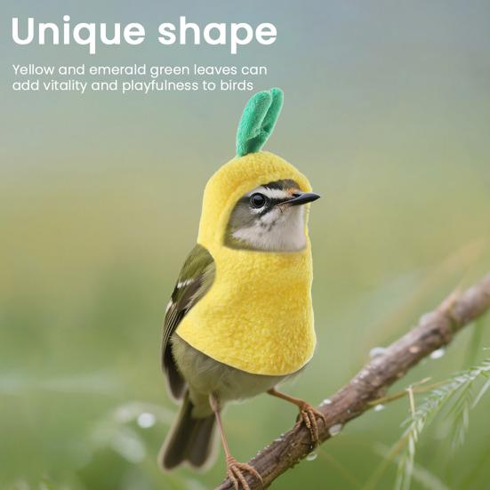 Gelbe Vögel Hoodies Papagei Cosplay Outfit Ananasform Fliegeranzug für Graupapagei Sittich Nymphensittich Conure Wellensittich