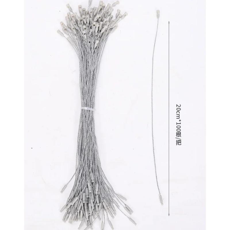 100pcs 20cm Polyester Strings for Christmas Pendants Xmas Tree Xmas Ball Tag Tool Christmas Drop Ornament Accessories