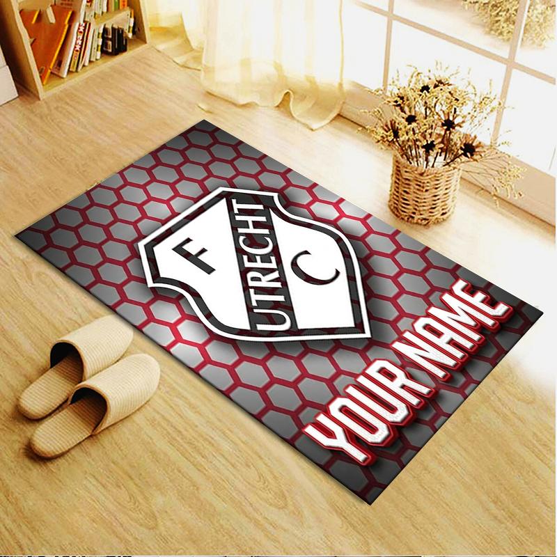 Custom Name FC Utrecht Carpet Rug for Living Room Bedroom Home Sofa Decoration,Kids play Non-slip Floor Mat
