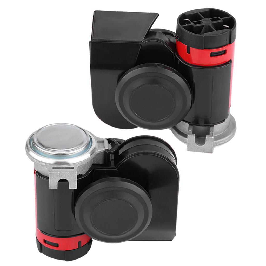 12V 139DB  Electronic Snail Ultra Compact Dual Air Horn for Motorcycle Yacht Boat Dual Air Horn  Electronic Snail Horn