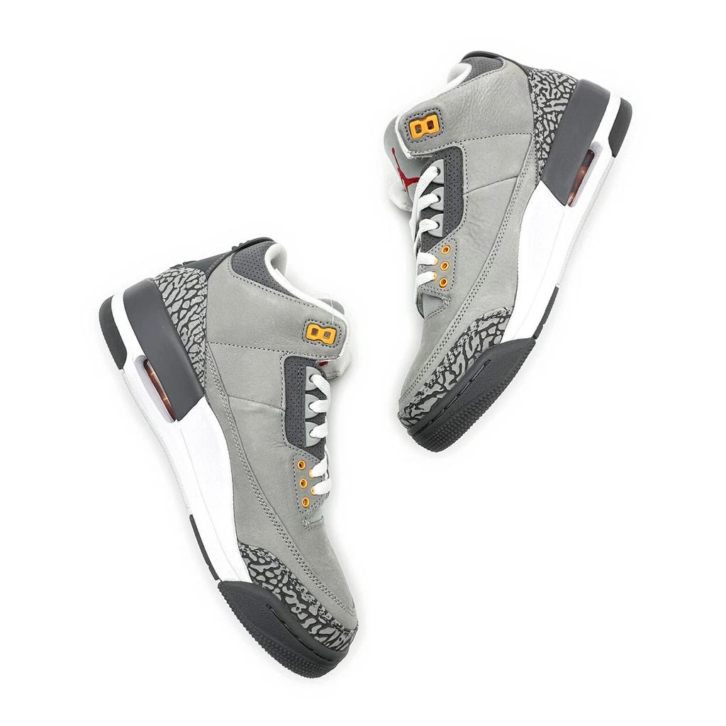 CT8532-012 Nike Air Jordan 3 Retro Cool Grey Argento Grafite Chiaro Scorza d'Arancia